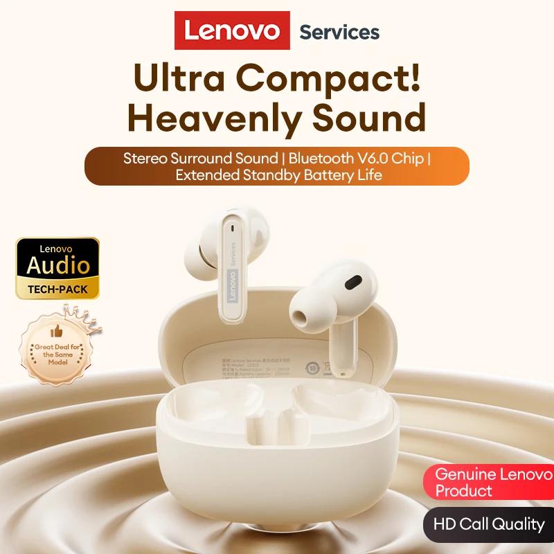 NEW Lenovo LE216 ANC Bluetooth 6.0 Earbuds TWS Wireless In-Ear Earphones Active Noise Cancellation HD Call Headphones 30H Long Battery Life Earbuds