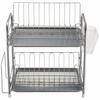 PEARL METAL Resin Dish Drainer, 2-Tier, Simple Wear HW-7301