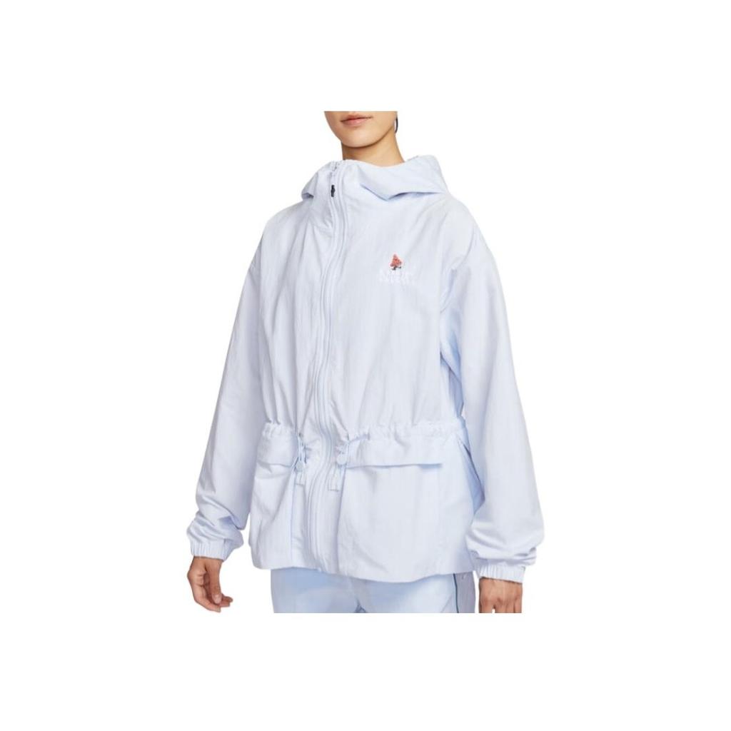 Nike As W Nsw Wvn Hooded Zip Comfortable Jacket Women Jacket Blue IF0609-085