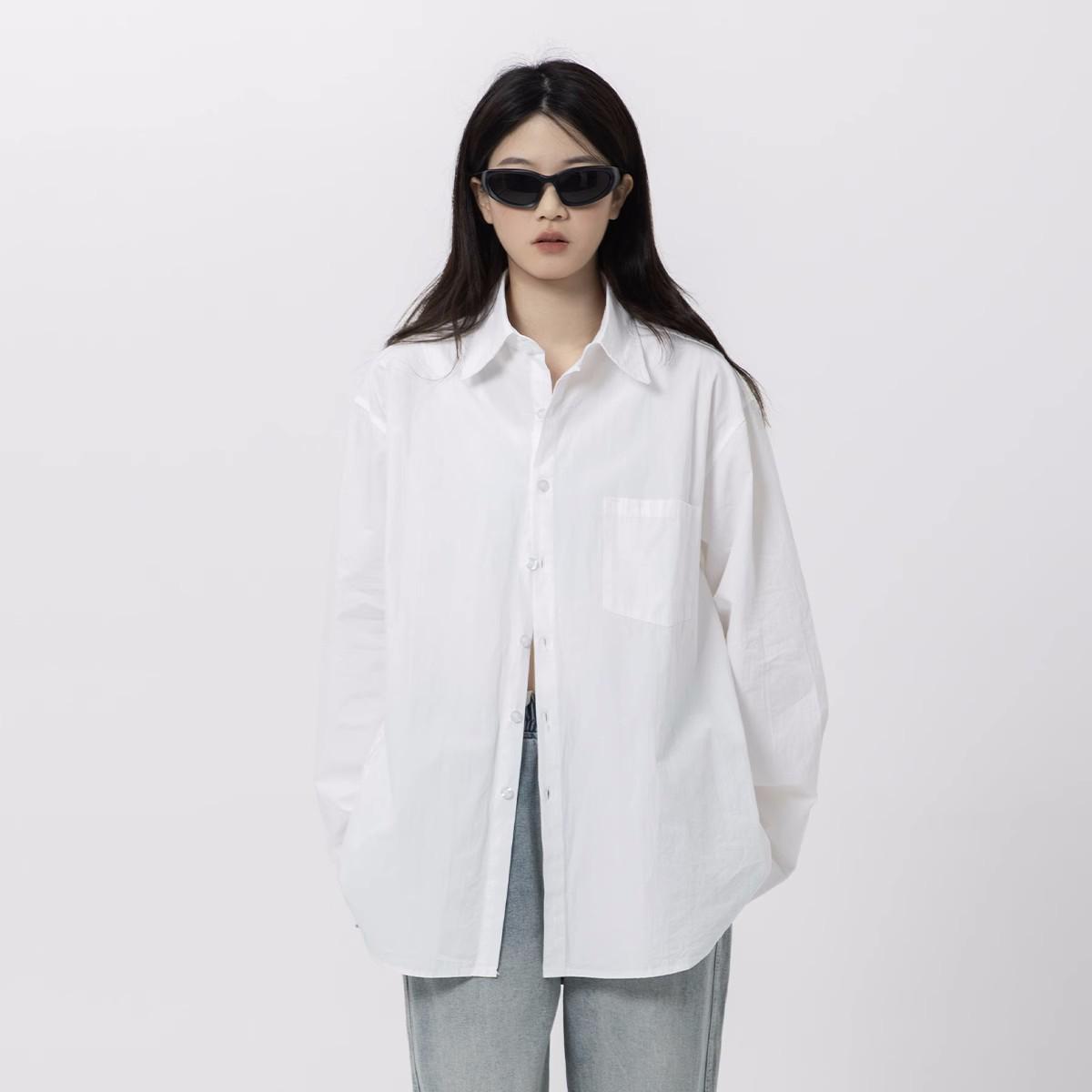

Women s Pink Long-Sleeve Cotton Sun-Protective Jacket for Early Spring (2026) S білий