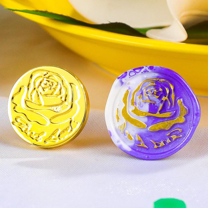 Eco-Friendly Zinc Alloy Retro Wax Seal Head with Color-Preserving Electroplating