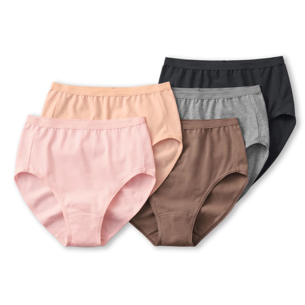 

Gunze BASIC Хлопковые трусики, антибактериальные, в ассортименте размеров, женский набор размера L, приятная к коже смесь, дезодорирующие, 3 шт./5 шт., размеры,