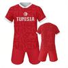 Tunisia Soccer Jersey Set Youth Football Uniform National Team Training Kit