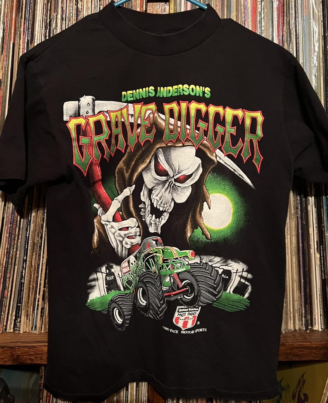 Grave Digger 1997 Monster Truck Black Cotton S-5XL Shirt HT976 XL