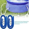 32mm Pool Hose Set With Metal Clips Easy Installation Flexible Leak-Proof Polyethylene For Above Ground Pool Pumps