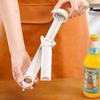 Thickened Handle Telescopic Cap Opener Adjustable Screwer Jar Lid Gripper  For Weak Hands