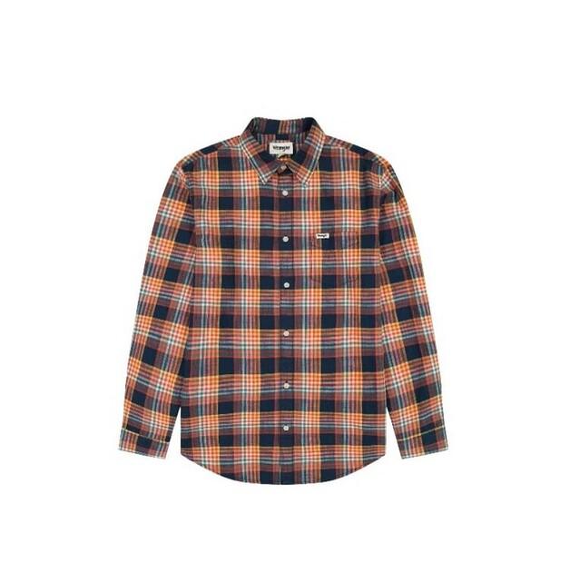 Рубашка Wrangler LS 1 Pocket Shirt EU S