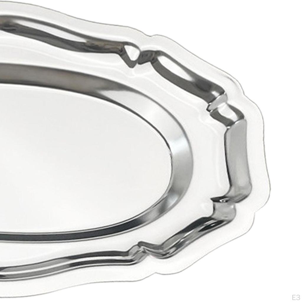 Dessert Plate Appetizer Plates Food Serving Tray Oval Dish for Home Kitchen Cafe