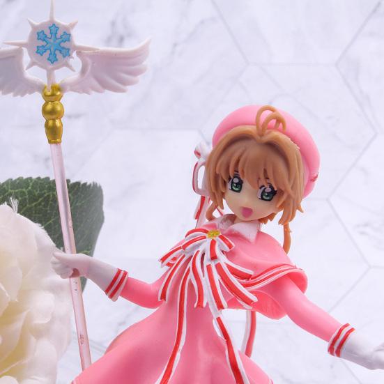 Cardcaptor Sakura Anime Figures Vivid Expression Indeformable Anime Accessory Cake Doll Decoration Anime Taito Cardcaptor Sakura for Anime Lover