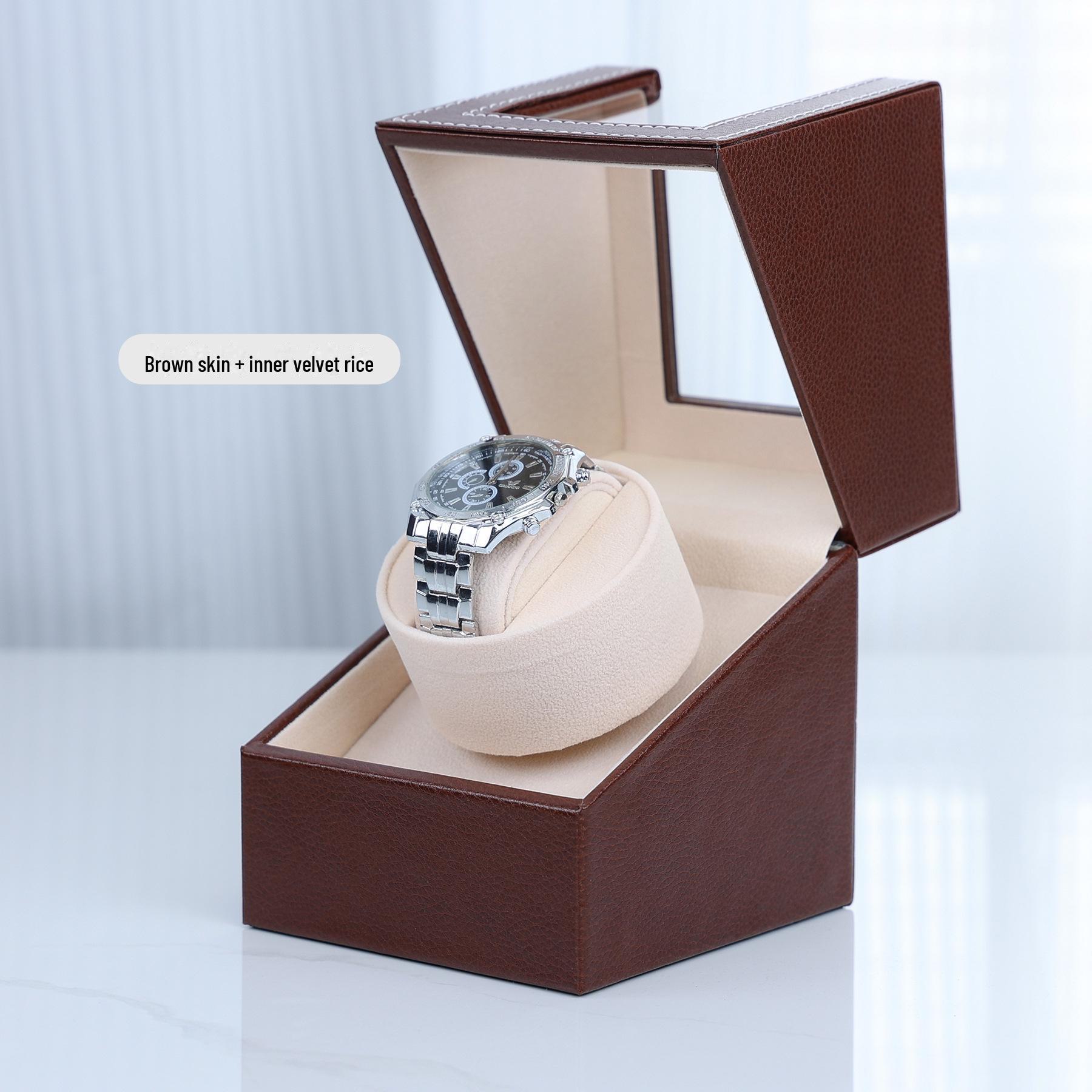 

Автоматический механический заводчик часов Delais: Бесшумная, антимагнитная коробка из искусственной кожи с электродвигателем