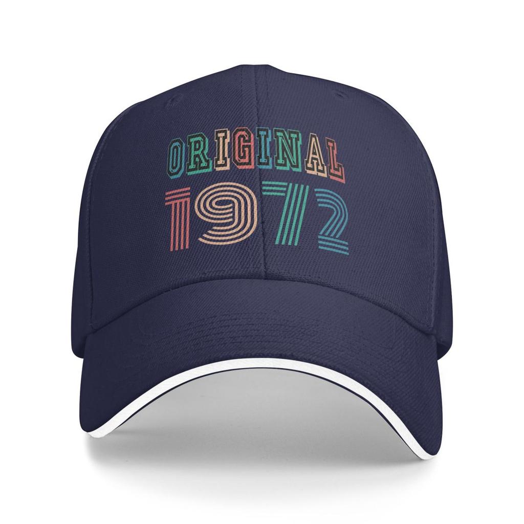 Unisex Baseball Hats Made In 1972 Original Vintage Outdoor Streetwear Summer Sports Baseball Caps Hip Hop Cap Casquette Hats