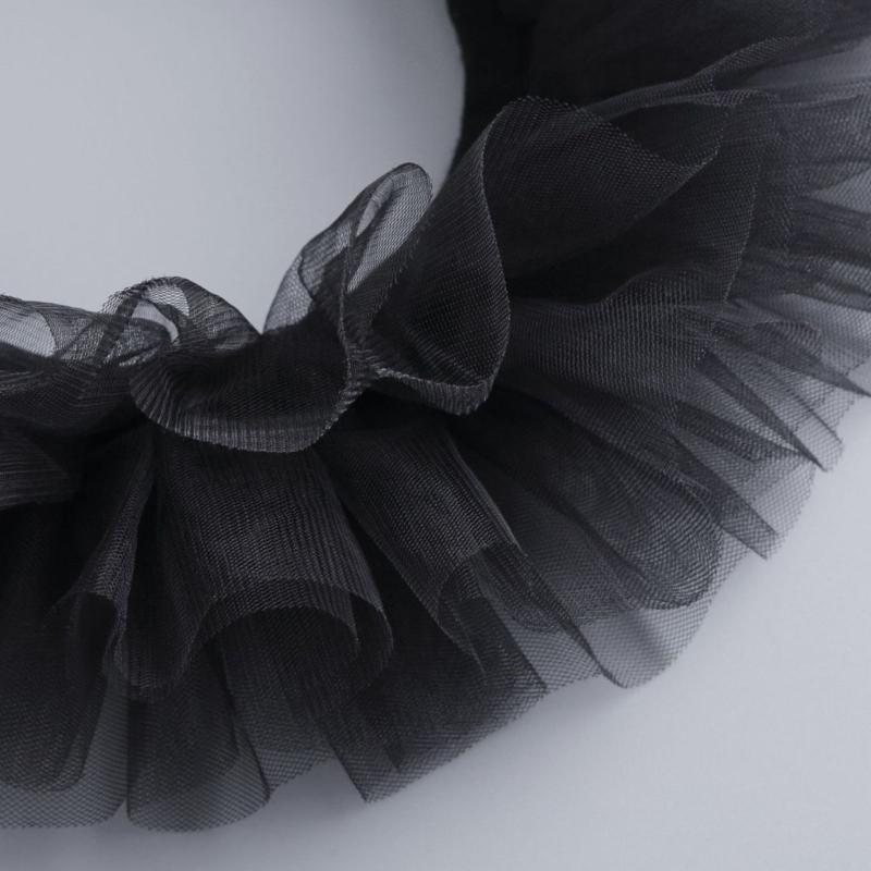 2PCS Lace Courtstyle Ruff Collar for Halloween Costume Accessories Detachable Collar Faux Collar Stage Show Accessories