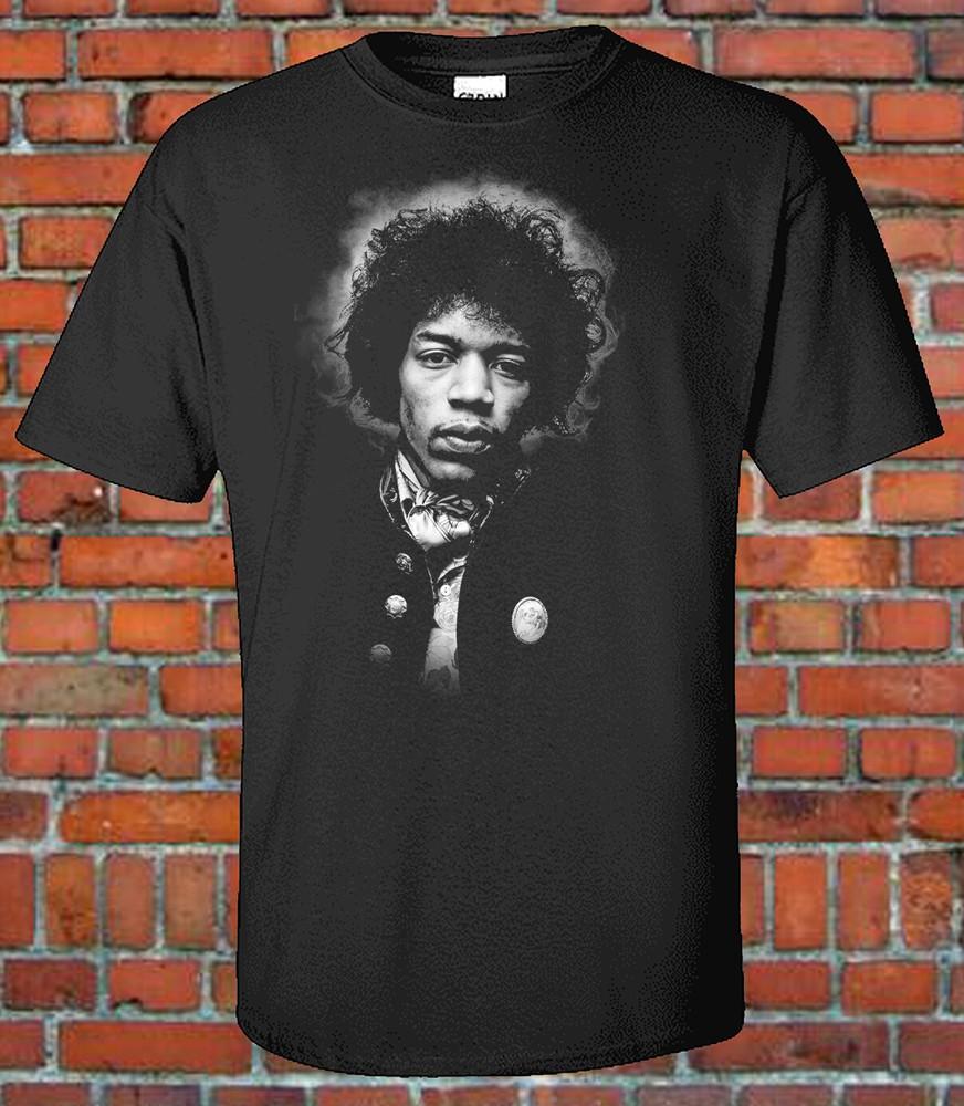Jimi Hendrix Schwarz-Weiß-Foto Grafik-T-Shirt Rock-Klassiker EXKLUSIVES Unisex-T-Shirt