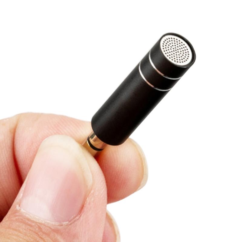 Portable Small Microphone Mini Omnidirectional Vocal Instrument Condenser Plug In Megaphone Wireless for Phone PC Tablet