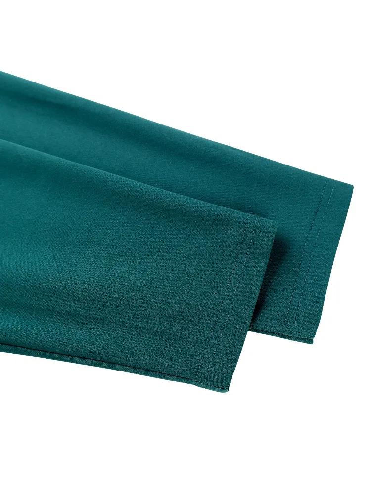 Green Elegant Tassel Beading Dress V Neck  Long Sleeve Patchwork Slim Fit Party Package Hip Women Evening Gown