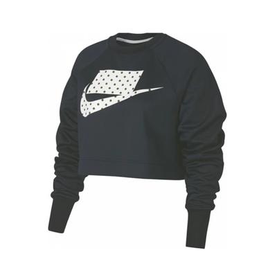 Yuvarlak Yaka Örme Spor Rahat Sweatshirt Kadın sweatshirtleri Siyah 931827-475