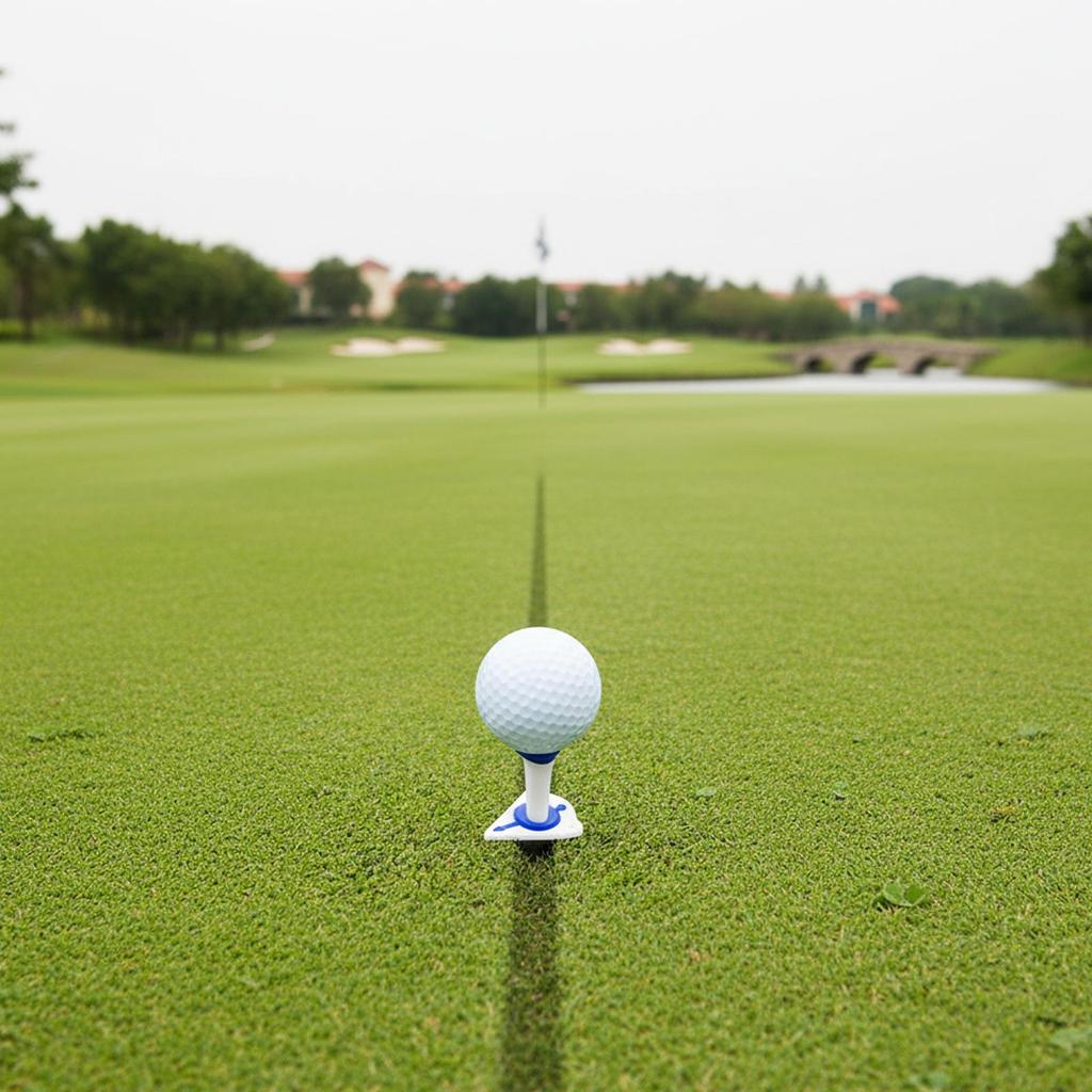 Adjustable Plastic Golf Tee Ball Marker Reusable Direction Support Accuracy Tool For Golfer Backyard Training Practice