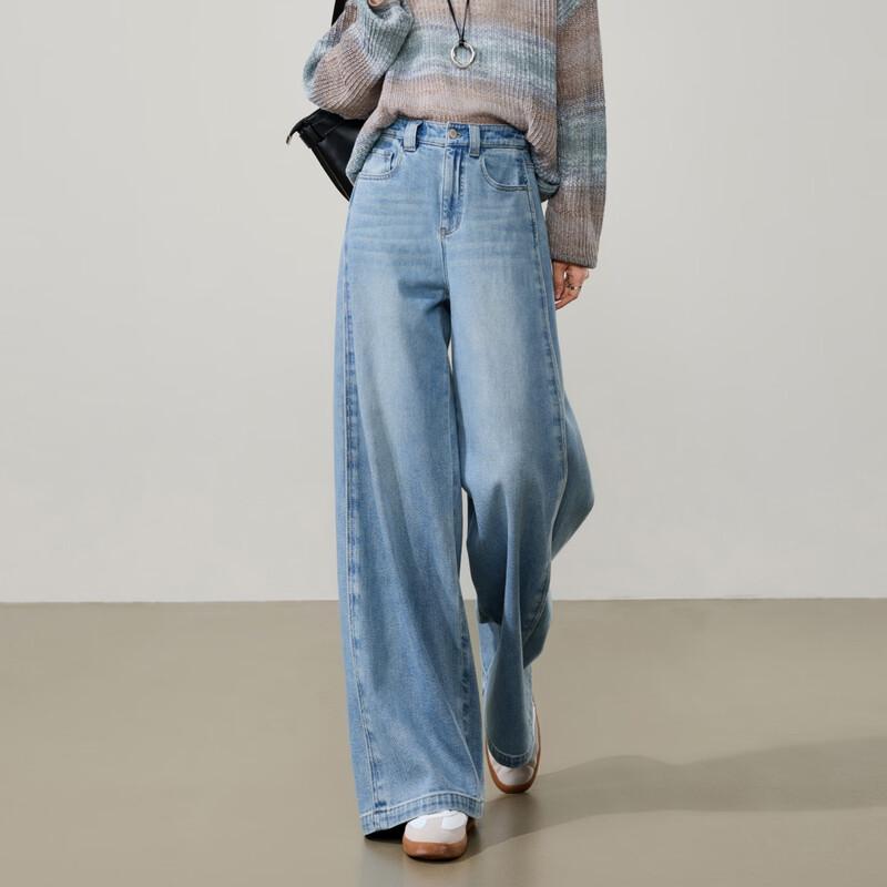 ESE-Y Women s Tencel Cotton Straight Wide-Leg Jeans 26