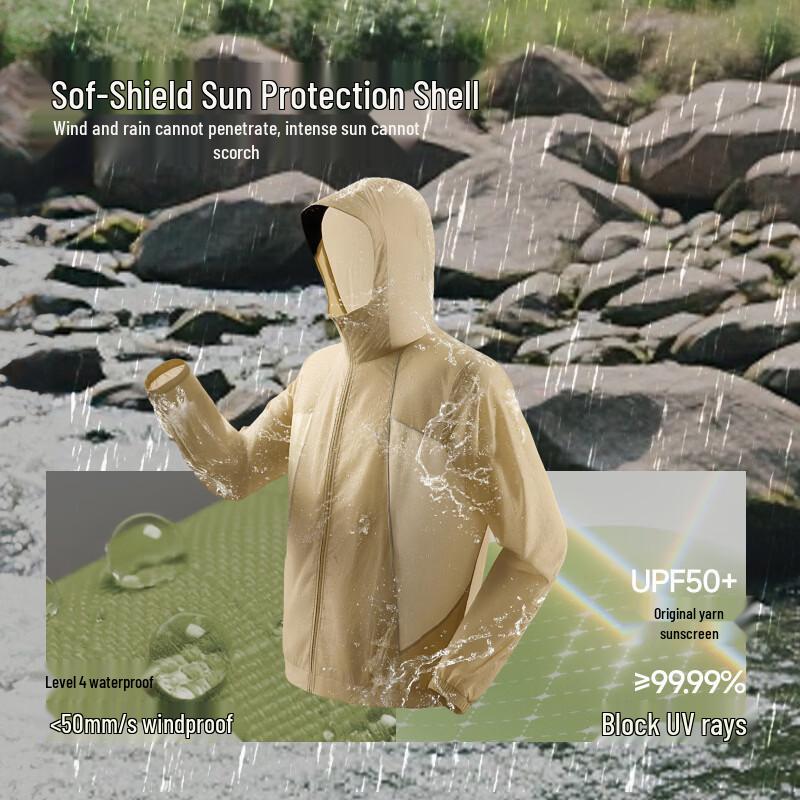 Jiaoxia Men s UPF100+ Lightweight Sun & Rain Jacket TS006 M