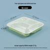 MOLUONA Rectangular Divided Disposable Food Containers