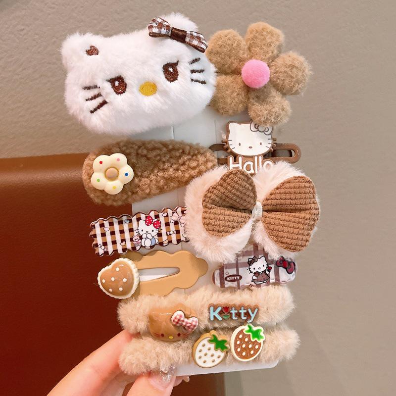 Cute Plush Butterfly Hair Clips for Girls - 2025 Style Duckbill Hairpins for Kids