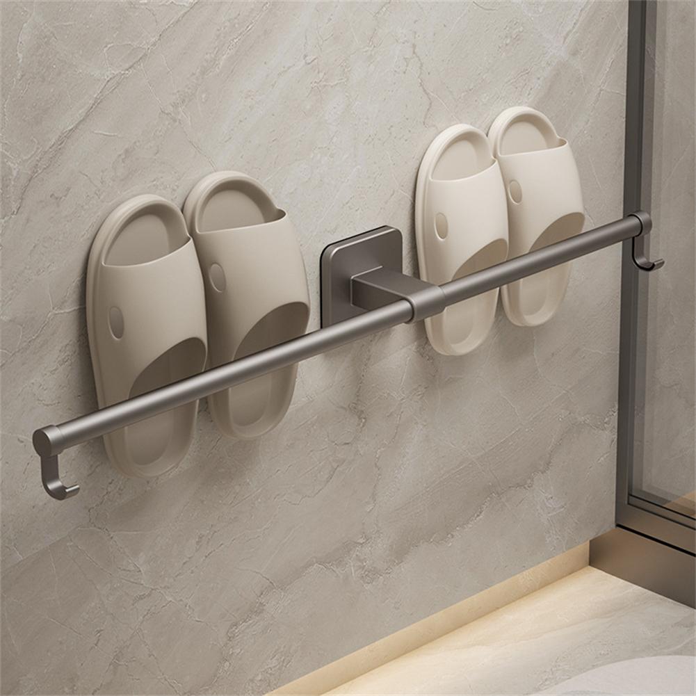 1PC 30/40/50CM Bathroom Towel Bar No Drilling Wall Mount Kitchen Towel Rack Hanger Adjustable Bathroom Hand Towel Rack