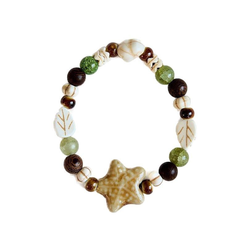 Women's Summer Beaded Ceramic Bracelet: Fade-Resistant Niche Design Gift