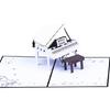 Elegant 3D Piano Celebration Card Distinctive 3D Piano Card for Birthday Parties, Graduations, and Valentines Day