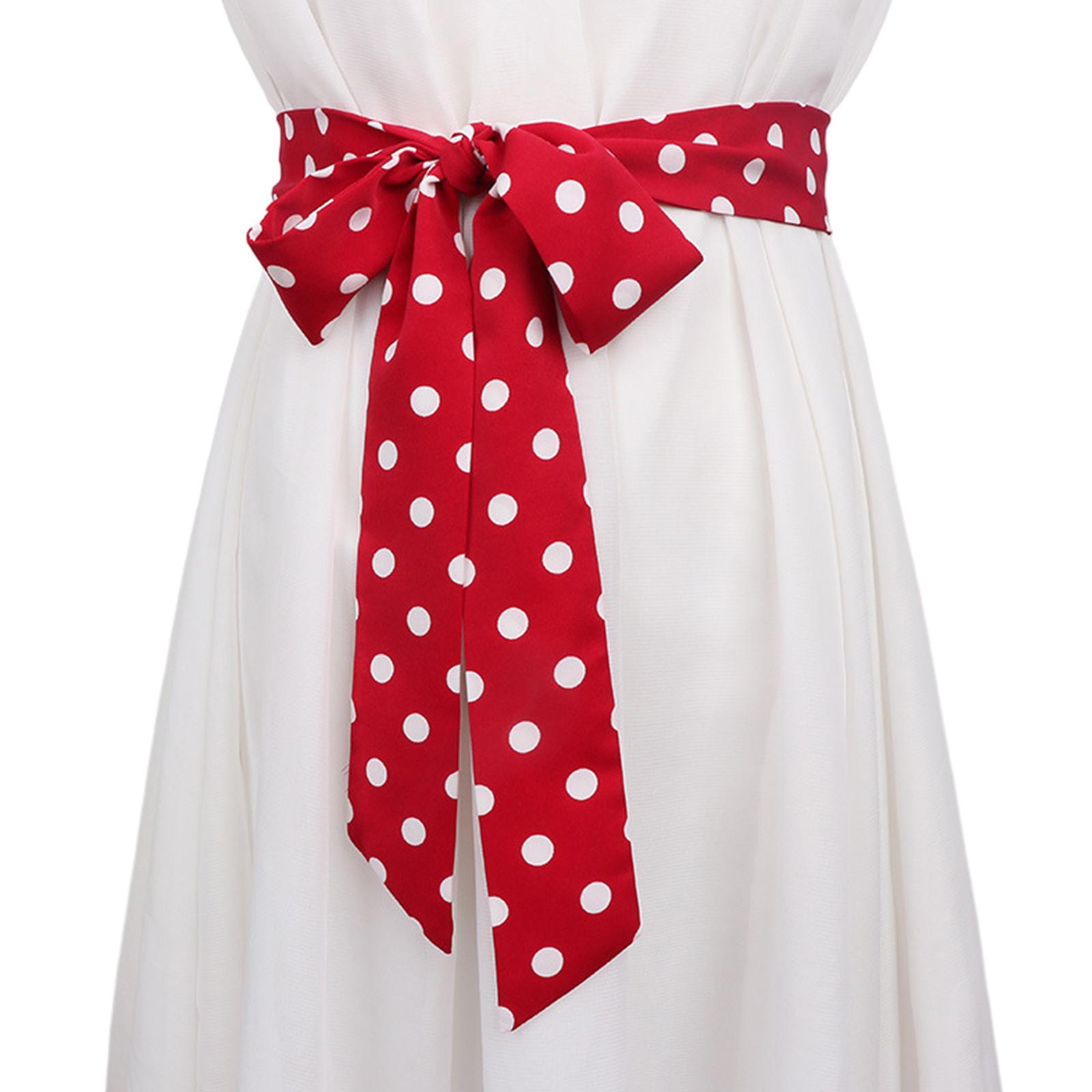 

Багатофункціональна краватка для леді з принтом у горошок, пояс/краватка/тонка хустка, формальний шийний аксесуар, аксесуари для шкільної форми 4