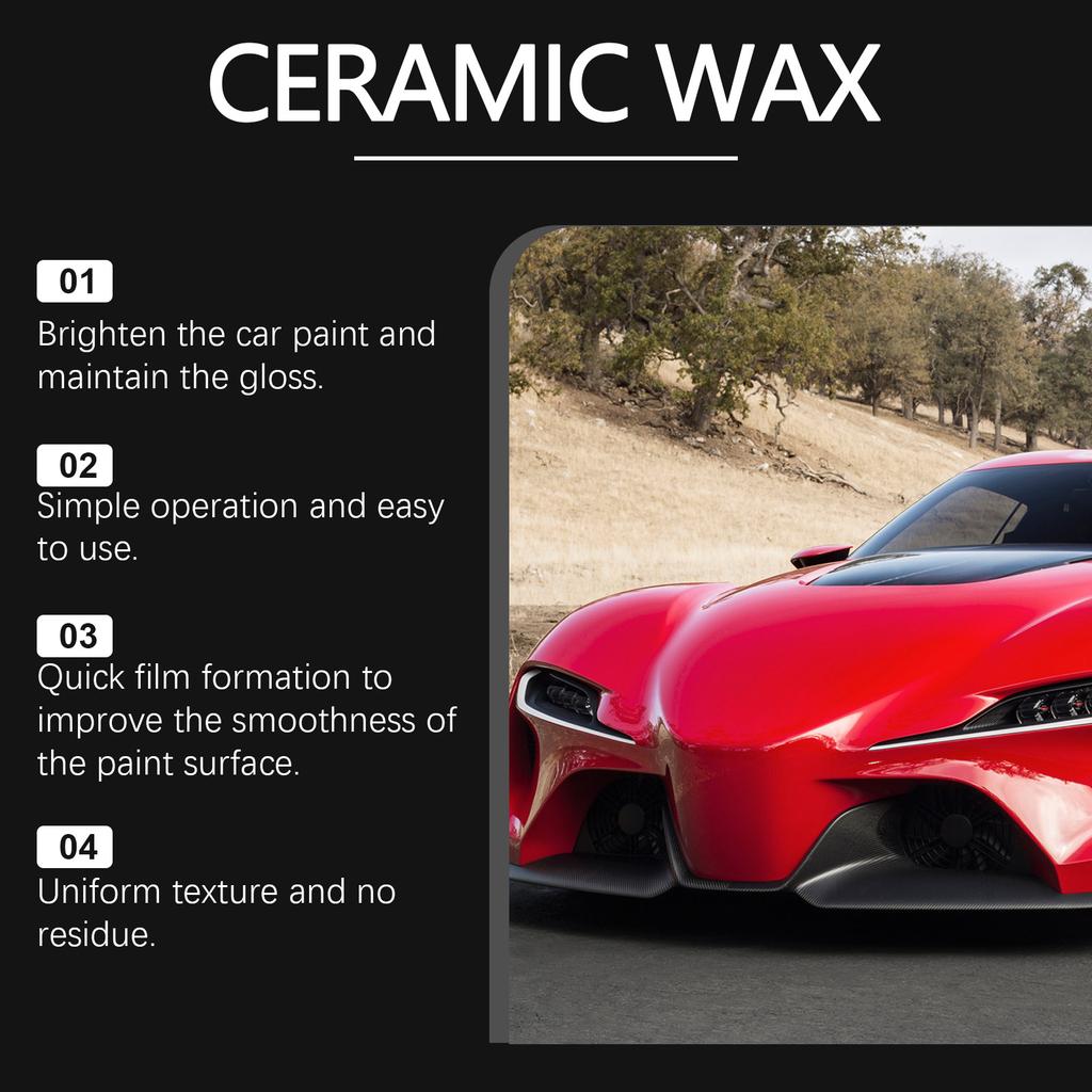 Car Wax Paint Protection Polish Scratch Repair Hydrophobic Coating UV Resistant Easy Application Auto Kit For All Vehicles