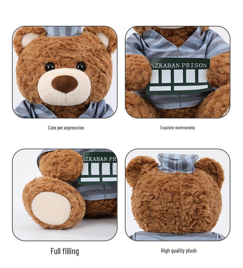 Adorable Plush Teddy Bear Doll - Comforting Gift for Girls