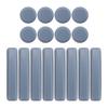 ABGR-16 Pcs Furniture Glides PTFE Sliders Self-Adhesive Furniture Glides Set Round Square For Furniture Easy Movers