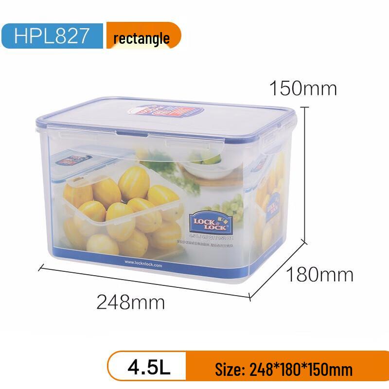 

LocknLock 4.5L Rectangular Sealed Plastic Food Container