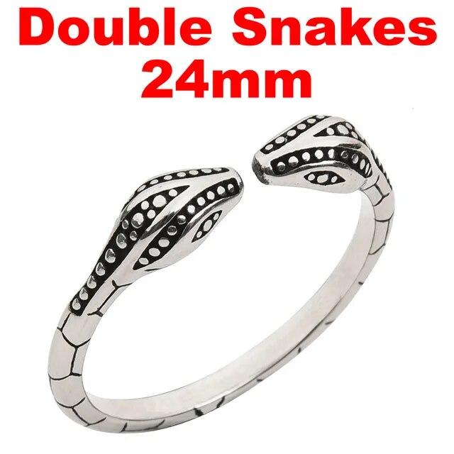 Stainless Steel Snake-Shaped Penis Cock Ring Delayed Ejaculation Erection Ring Semen Locking Rings Glans Massage Sex Toy for Men