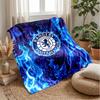 Rangers FC Weiche Flanell-Fleece-Decke Leicht Gemütlich Warm Überwurfdecke für Sofa Bett Heimdekoration