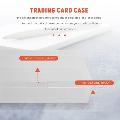 Aqevn 10-Piece Playing Card Box, Trading Card Case, Card Storage Organizer, Clear Card Case, for Gaming Cards, Plastic Storage Box