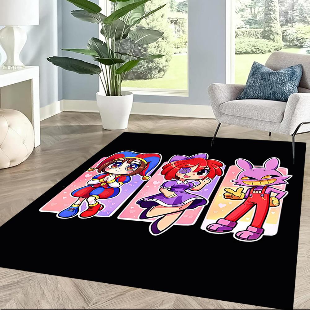 I tappeti quadrati The Amazing Digital Circus sono un'ottima scelta per soggiorni, camere da letto, decorazioni per la casa e come regali.