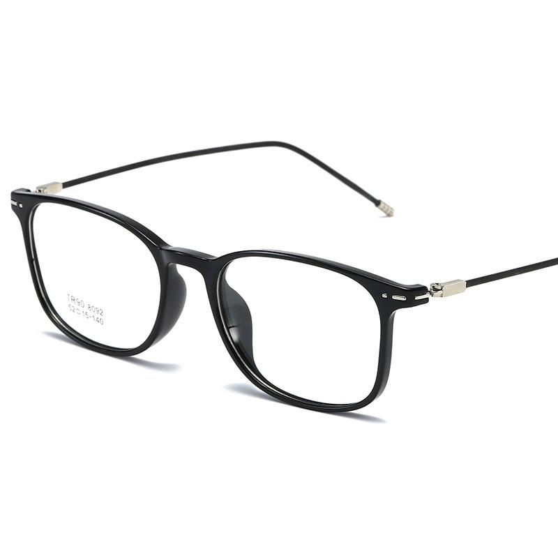 TR90 Presbyopia Corrective Prescription Corrective Vintage Spectacle Diopter Minus Clear Unisex Transparent Rectangular Square Blocking Glasses