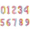Baloane digitale de 32 de inci cu culoare gradient pentru decorațiuni de petrecere de ziua de naștere pentru copii