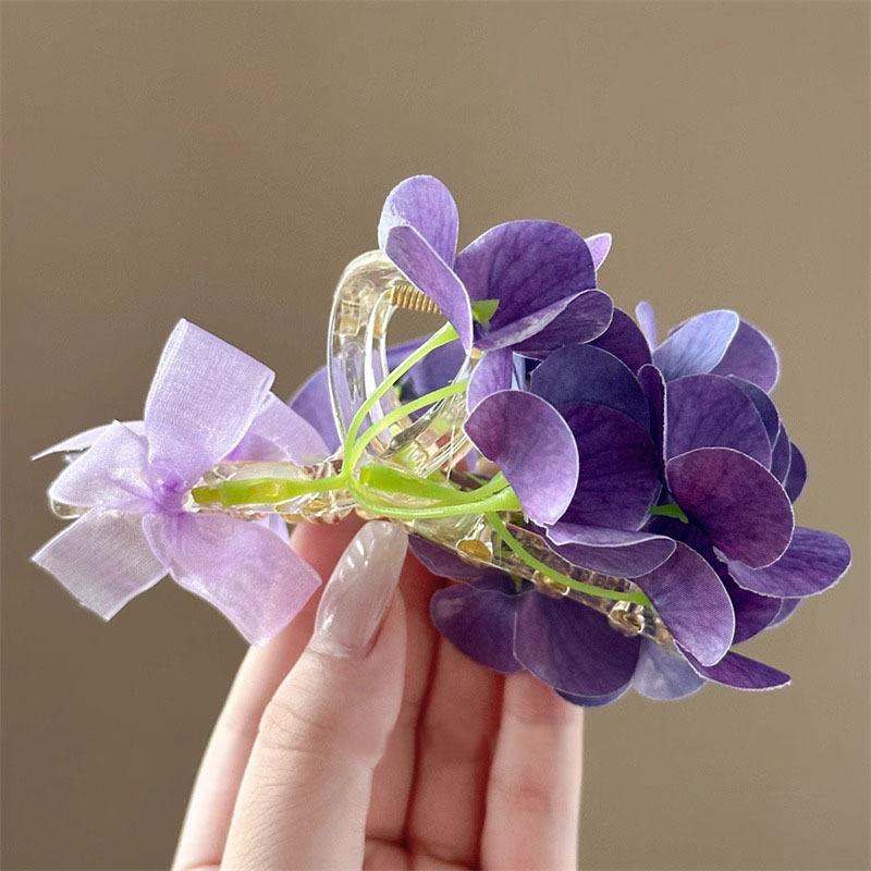1pc Summer Super Fairy Orchid Flower Gripper New Butterfly Hair Clip Fresh, Sweet, and High End Headwear
