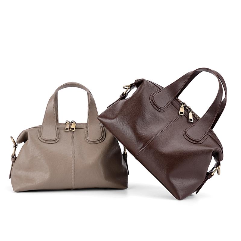 Women's new high-quality soft leather crossbody shoulder bag design cowhide handbag fashiable and luxurious leather pillow bag