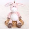 Four-Leaf Clover Long-Eared Donkey Plush Toy - Girls' Comfort Gift