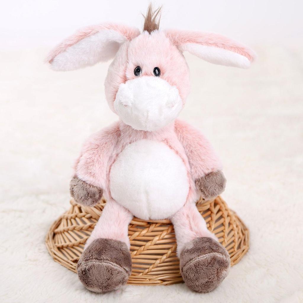 Four-Leaf Clover Long-Eared Donkey Plush Toy - Girls' Comfort Gift