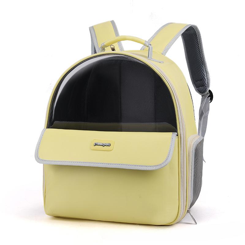 

Кошачья сумка для прогулок, большая вместительная кошачья сумка, прозрачный портативный кошачий рюкзак для прогулок, дышащий рюкзак для домашних животных 34*25*39cm