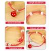 Cat Collar with Bell Slip-On Design No Buckle Adjustable Pet Collar Braided Rope Dog Collar for Puppy Kitten Small Dogs Cats