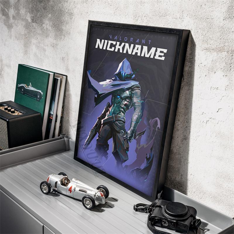 

Игра Valorant персонаж псевдоним изображение для комнаты гостиная настенное искусство домашний декор холст картина печать плакат энтузиастам игры подарок 60x80cm No Frame