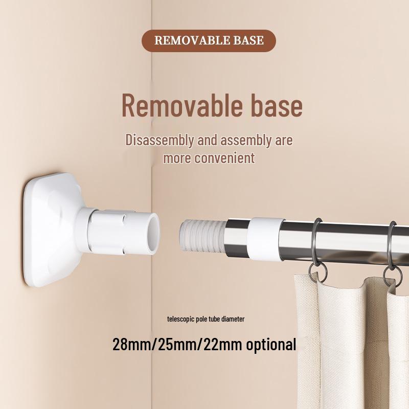 Telescopic Rod: Punch-Free Clothes & Curtain Rack for Balcony