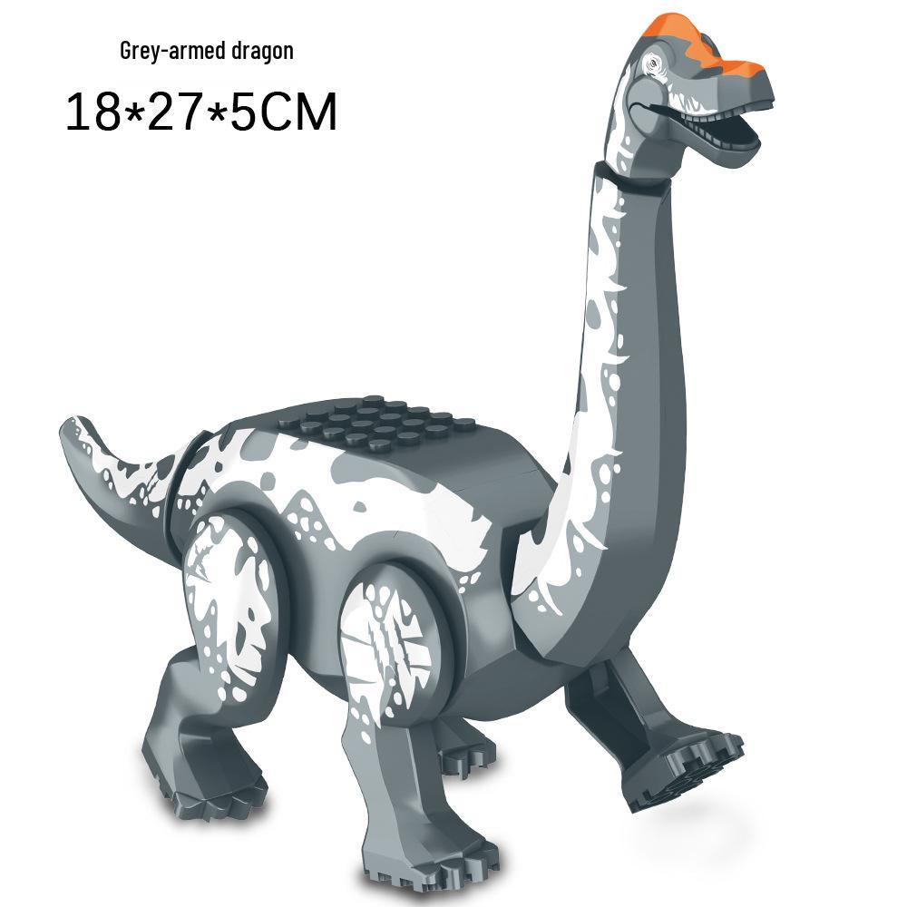 Jurassic Dinosaur Building Blocks: Educational Disassembly Toys Featuring Tyrannosaurus Rex & Carnotaurus