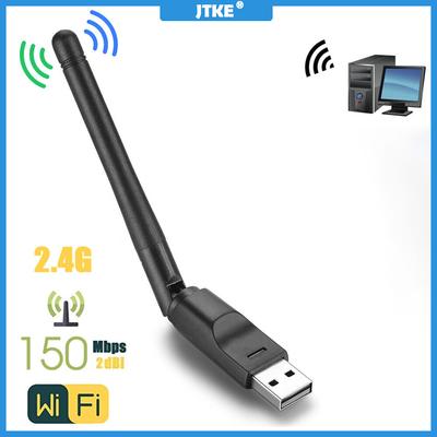 150Mbps RTL8188 MTK7601 Wireless Network Card Mini USB WiFi Adapter LAN WiFi Receiver Dongle Antenna 802.11 B/g/n for PC Windows
