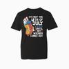 Funny 4th of July Graphic TShirt Hot Dog Wiener Adult Humor BBQ Grill TTop